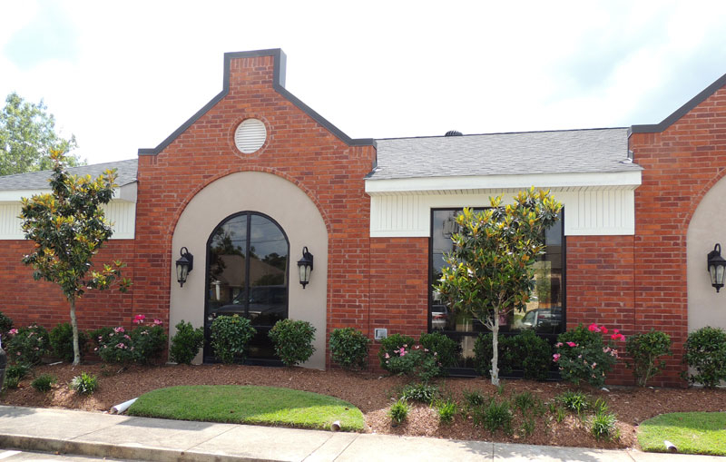 outside facility entrance