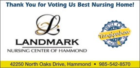 VOTED 2020’s BEST NURSING HOME OF TANGIPAHOA PARISH